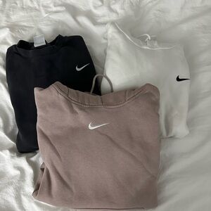 Nike Crewneck/hoodies - charcoal grey, White, Taupe